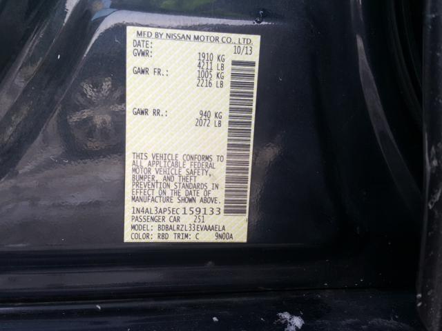 Photo 9 VIN: 1N4AL3AP5EC159133 - NISSAN ALTIMA 2.5 