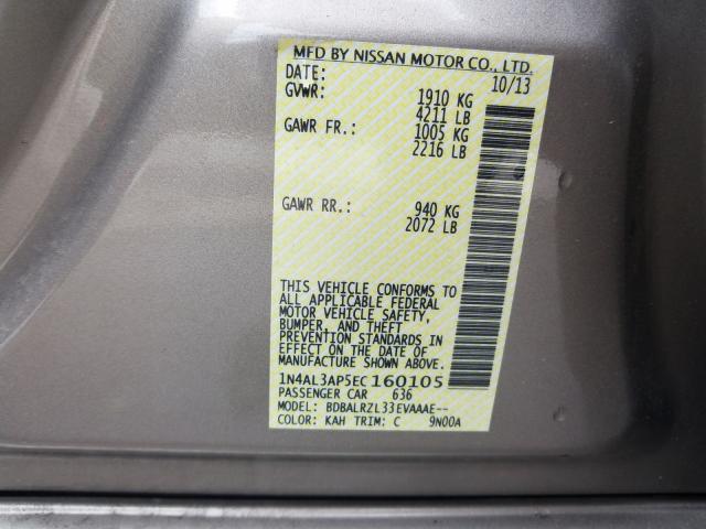 Photo 9 VIN: 1N4AL3AP5EC160105 - NISSAN ALTIMA 2.5 