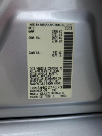 Photo 12 VIN: 1N4AL3AP5EC274170 - NISSAN ALTIMA 2.5 