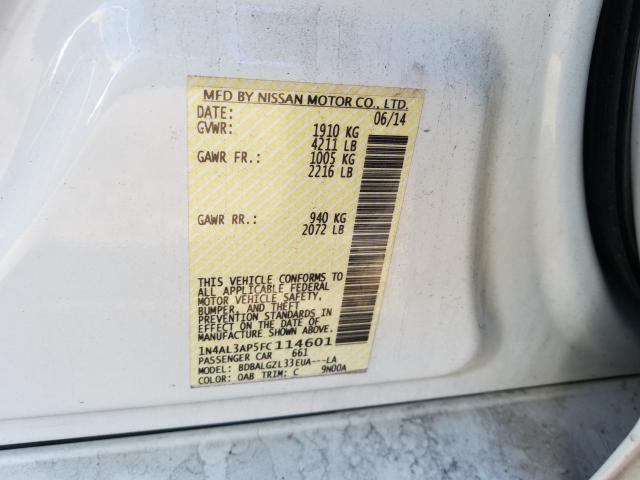 Photo 9 VIN: 1N4AL3AP5FC114601 - NISSAN ALTIMA 2.5 