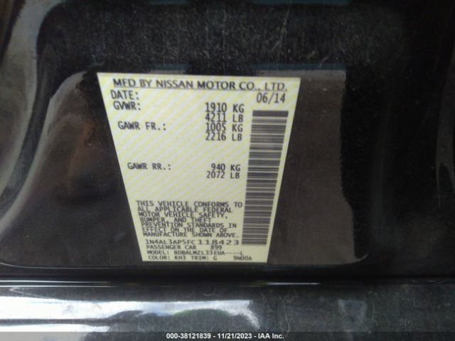 Photo 8 VIN: 1N4AL3AP5FC118423 - NISSAN ALTIMA 