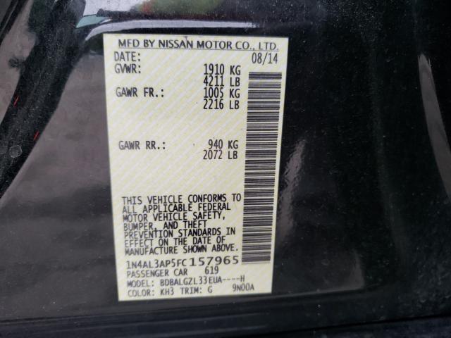 Photo 9 VIN: 1N4AL3AP5FC157965 - NISSAN ALTIMA 2.5 