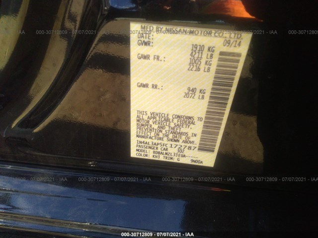 Photo 8 VIN: 1N4AL3AP5FC172787 - NISSAN ALTIMA 