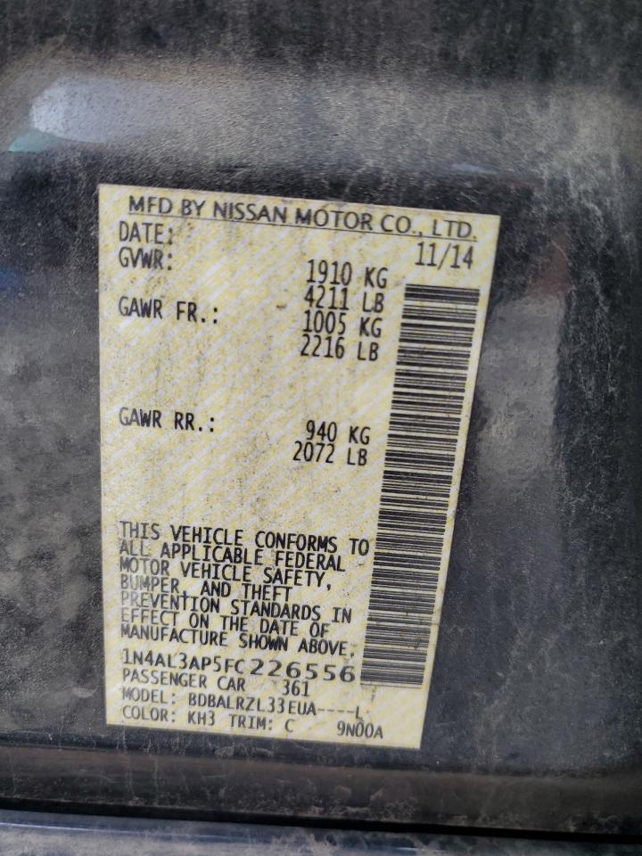 Photo 11 VIN: 1N4AL3AP5FC226556 - NISSAN ALTIMA 