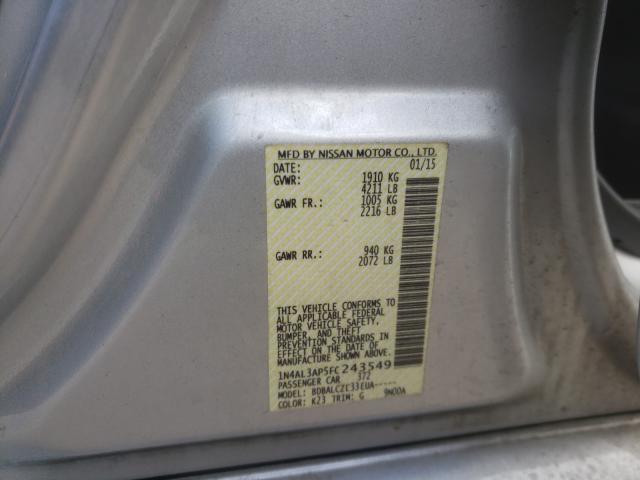 Photo 9 VIN: 1N4AL3AP5FC243549 - NISSAN ALTIMA 2.5 