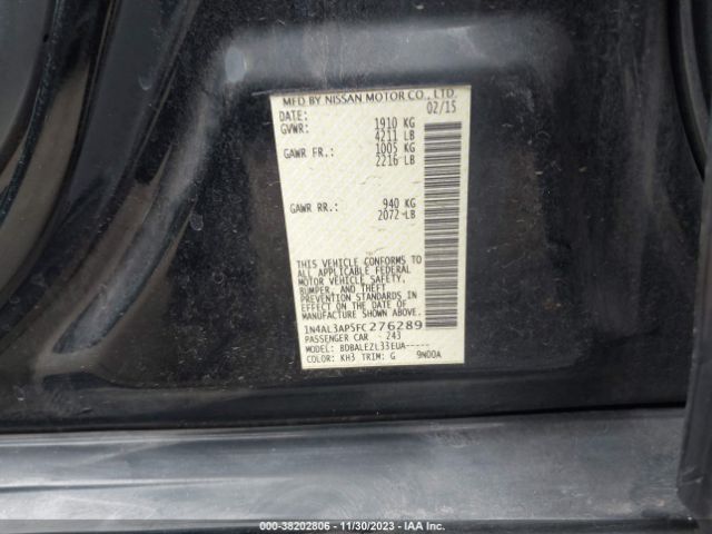 Photo 8 VIN: 1N4AL3AP5FC276289 - NISSAN ALTIMA 