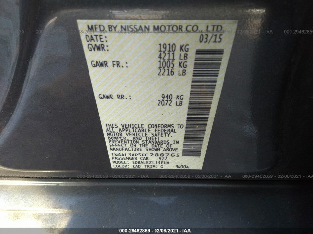 Photo 8 VIN: 1N4AL3AP5FC288765 - NISSAN ALTIMA 