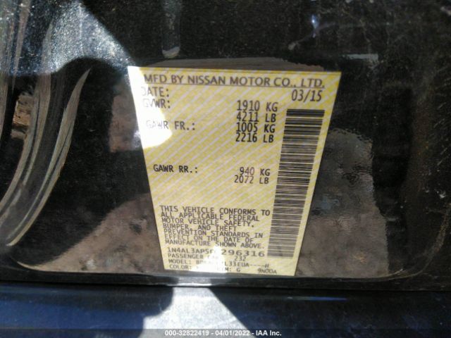 Photo 8 VIN: 1N4AL3AP5FC296316 - NISSAN ALTIMA 