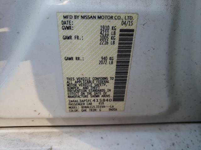 Photo 9 VIN: 1N4AL3AP5FC415840 - NISSAN ALTIMA 2.5 