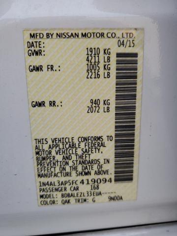 Photo 11 VIN: 1N4AL3AP5FC419094 - NISSAN ALTIMA 