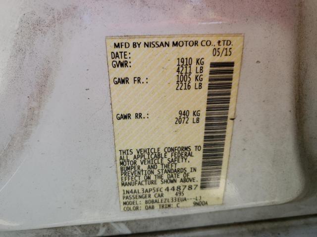 Photo 9 VIN: 1N4AL3AP5FC448787 - NISSAN ALTIMA 2.5 