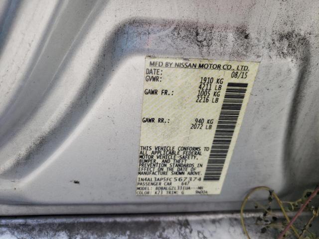 Photo 9 VIN: 1N4AL3AP5FC567374 - NISSAN ALTIMA 2.5 