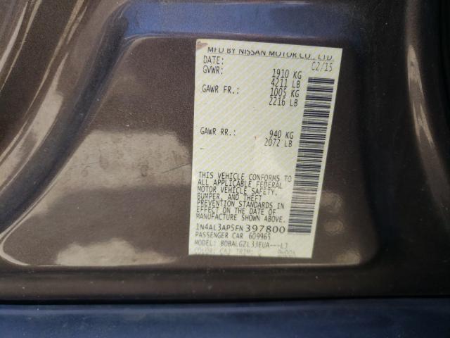 Photo 9 VIN: 1N4AL3AP5FN397800 - NISSAN ALTIMA 2.5 