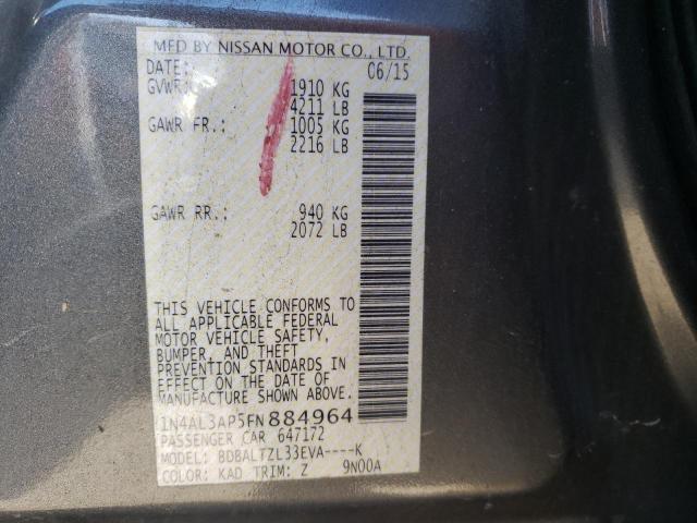 Photo 9 VIN: 1N4AL3AP5FN884964 - NISSAN ALTIMA 2.5 