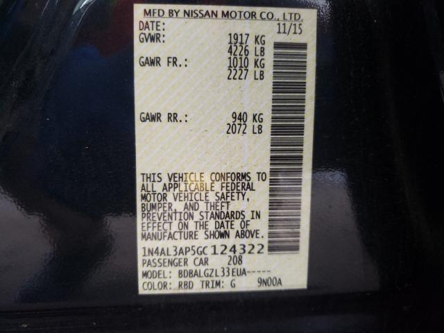 Photo 9 VIN: 1N4AL3AP5GC124322 - NISSAN ALTIMA 2.5 