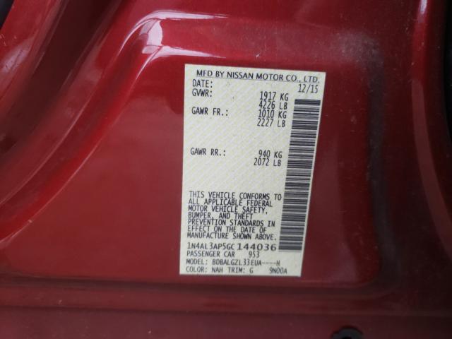 Photo 9 VIN: 1N4AL3AP5GC144036 - NISSAN ALTIMA 2.5 