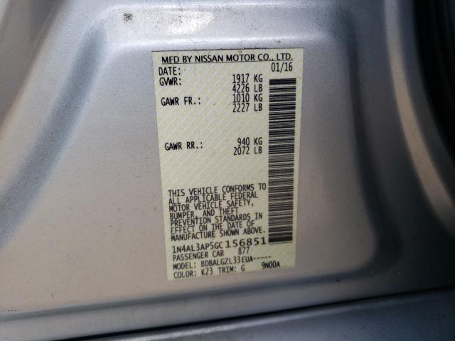 Photo 9 VIN: 1N4AL3AP5GC156851 - NISSAN ALTIMA 2.5 