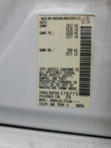 Photo 11 VIN: 1N4AL3AP5GC176775 - NISSAN ALTIMA 2.5 