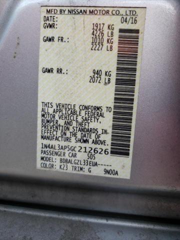 Photo 11 VIN: 1N4AL3AP5GC212626 - NISSAN ALTIMA 2.5 