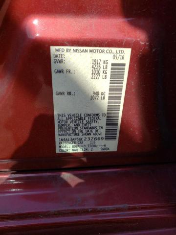 Photo 11 VIN: 1N4AL3AP5GC237669 - NISSAN ALTIMA 2.5 