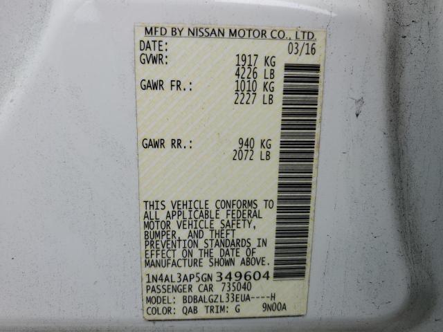 Photo 11 VIN: 1N4AL3AP5GN349604 - NISSAN ALTIMA 2.5 