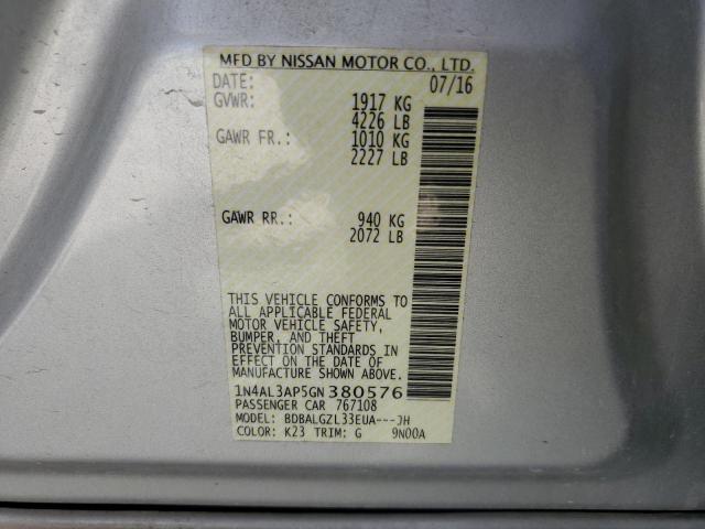 Photo 9 VIN: 1N4AL3AP5GN380576 - NISSAN ALTIMA 2.5 