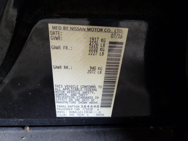 Photo 9 VIN: 1N4AL3AP5GN384448 - NISSAN ALTIMA 2.5 