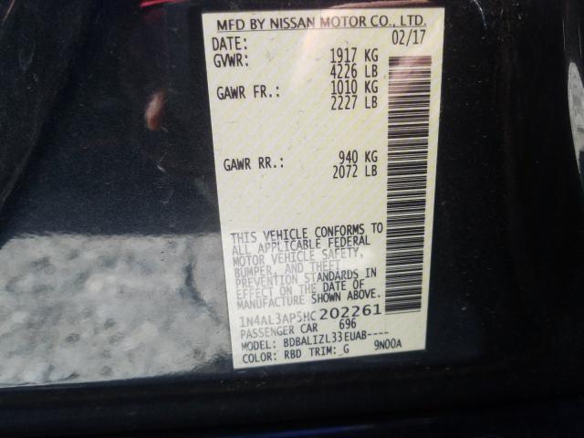 Photo 9 VIN: 1N4AL3AP5HC202261 - NISSAN ALTIMA 