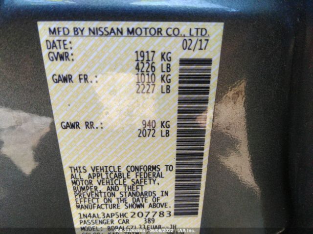 Photo 8 VIN: 1N4AL3AP5HC207783 - NISSAN ALTIMA 