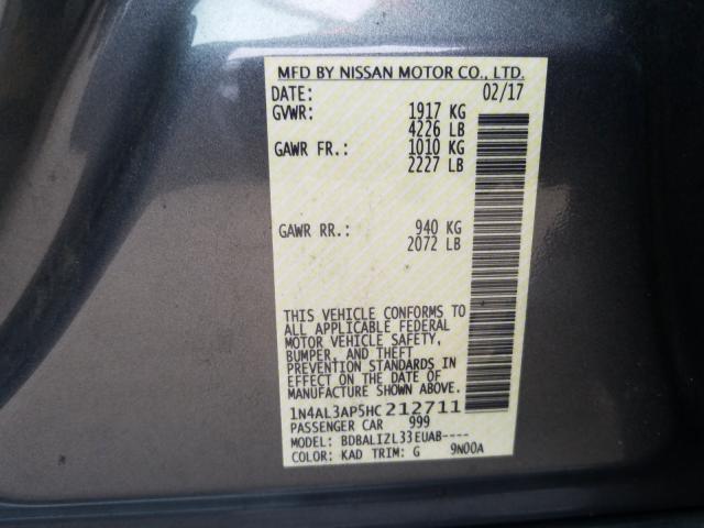 Photo 9 VIN: 1N4AL3AP5HC212711 - NISSAN ALTIMA 2.5 