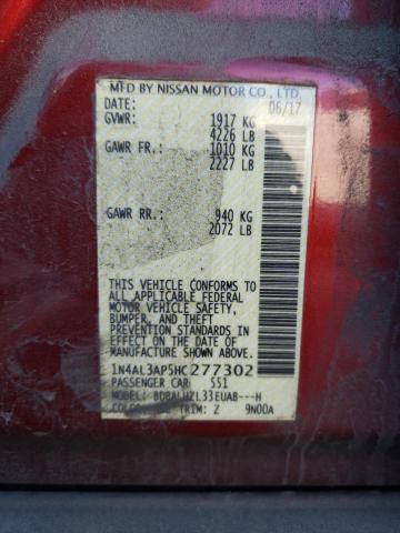 Photo 11 VIN: 1N4AL3AP5HC277302 - NISSAN ALTIMA 2.5 