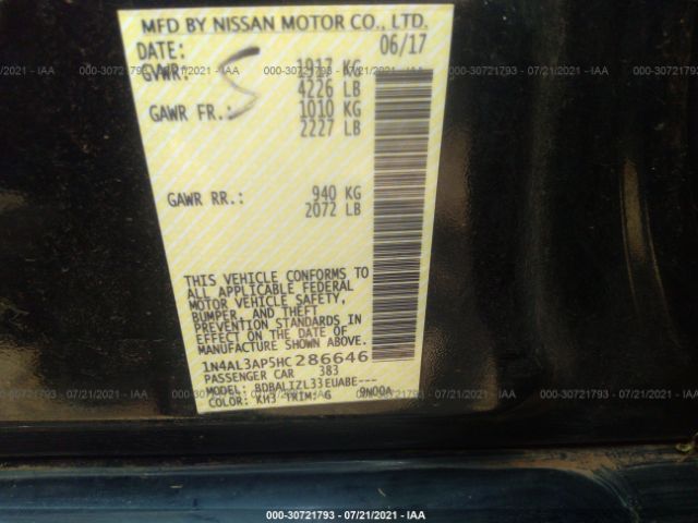 Photo 8 VIN: 1N4AL3AP5HC286646 - NISSAN ALTIMA 