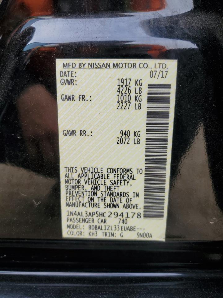 Photo 12 VIN: 1N4AL3AP5HC294178 - NISSAN ALTIMA 