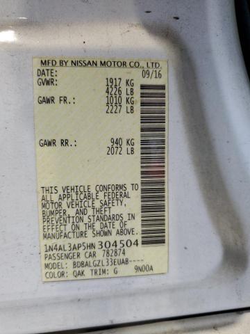 Photo 12 VIN: 1N4AL3AP5HN304504 - NISSAN ALTIMA 