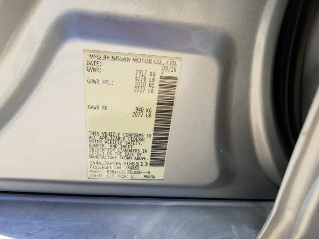 Photo 9 VIN: 1N4AL3AP5HN306513 - NISSAN ALTIMA 2.5 