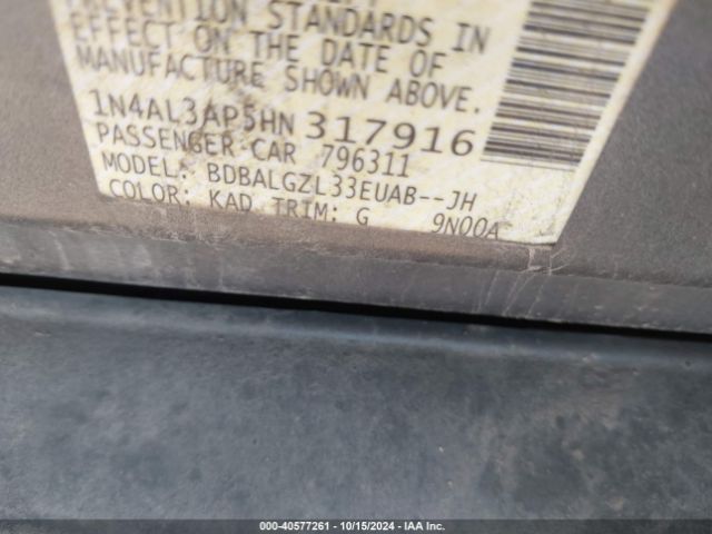 Photo 8 VIN: 1N4AL3AP5HN317916 - NISSAN ALTIMA 