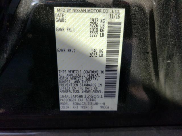 Photo 9 VIN: 1N4AL3AP5HN326051 - NISSAN ALTIMA 2.5 