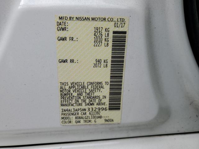 Photo 12 VIN: 1N4AL3AP5HN332996 - NISSAN ALTIMA 2.5 