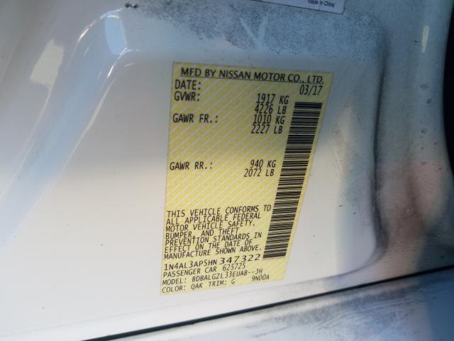 Photo 9 VIN: 1N4AL3AP5HN347322 - NISSAN ALTIMA 2.5 