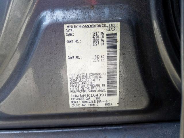 Photo 9 VIN: 1N4AL3AP5JC164391 - NISSAN ALTIMA 2.5 