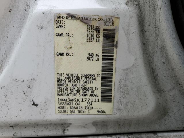 Photo 11 VIN: 1N4AL3AP5JC177111 - NISSAN ALTIMA 