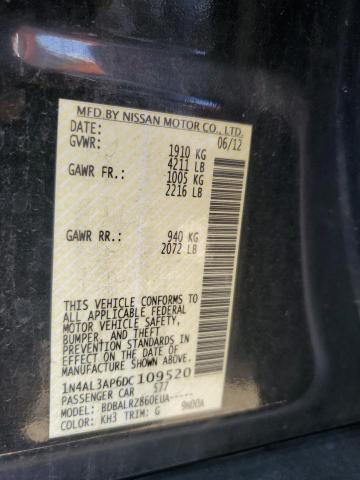 Photo 11 VIN: 1N4AL3AP6DC109520 - NISSAN ALTIMA 