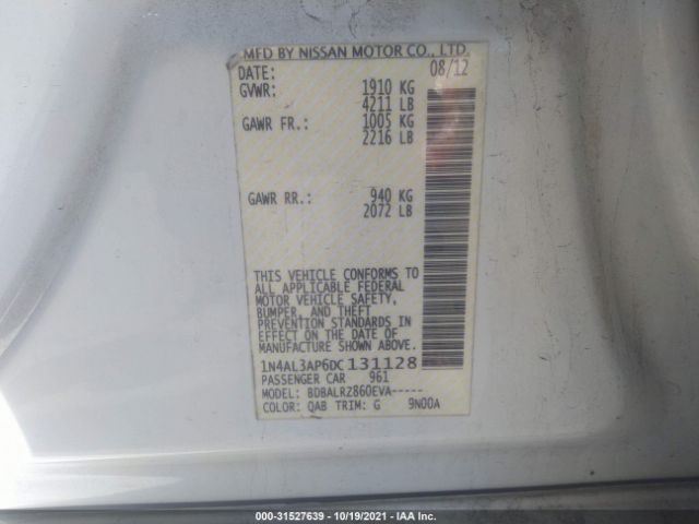 Photo 8 VIN: 1N4AL3AP6DC131128 - NISSAN ALTIMA 