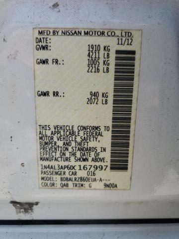 Photo 11 VIN: 1N4AL3AP6DC167997 - NISSAN ALTIMA 