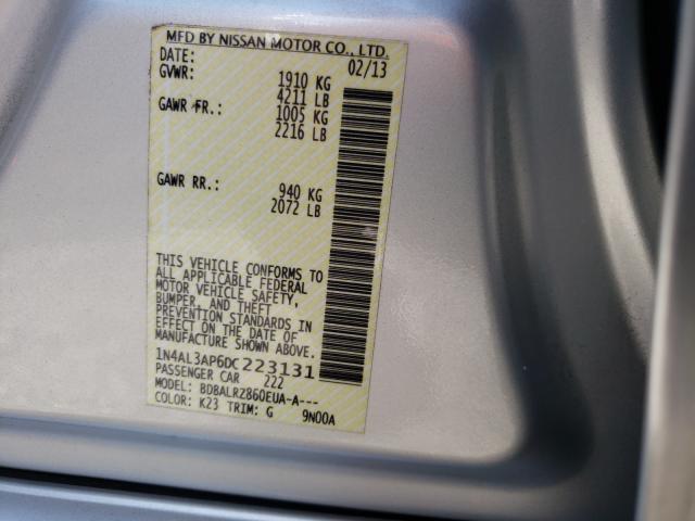 Photo 9 VIN: 1N4AL3AP6DC223131 - NISSAN ALTIMA 2.5 