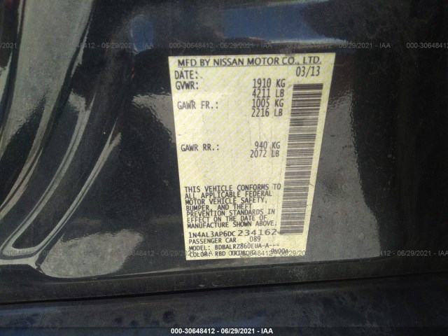 Photo 8 VIN: 1N4AL3AP6DC234162 - NISSAN ALTIMA 