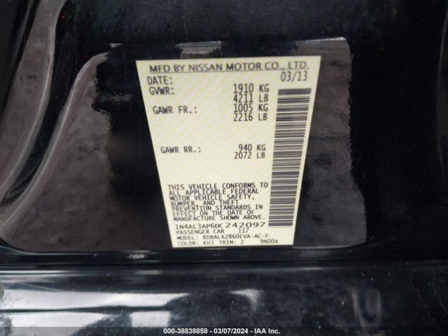 Photo 8 VIN: 1N4AL3AP6DC242097 - NISSAN ALTIMA 