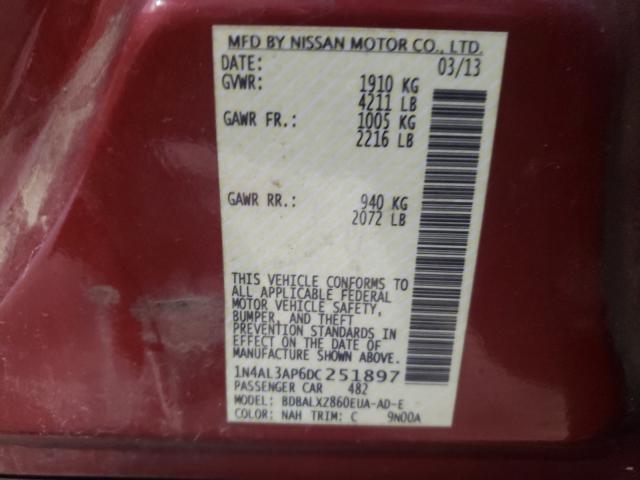 Photo 9 VIN: 1N4AL3AP6DC251897 - NISSAN ALTIMA 