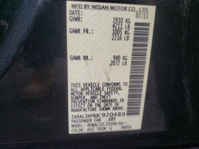 Photo 9 VIN: 1N4AL3AP6DC920489 - NISSAN ALTIMA 2.5 