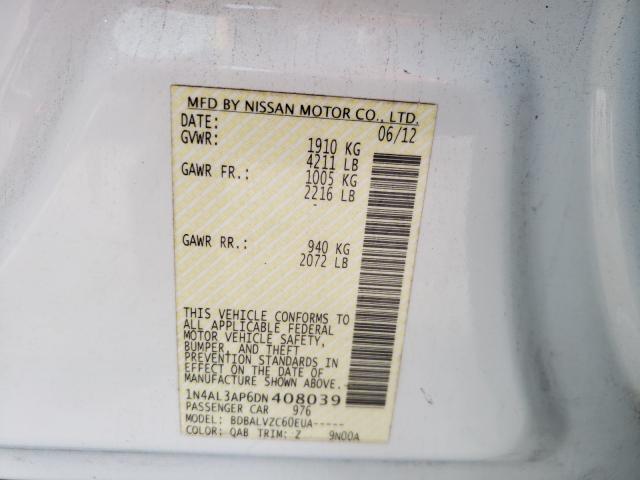 Photo 9 VIN: 1N4AL3AP6DN408039 - NISSAN ALTIMA 2.5 